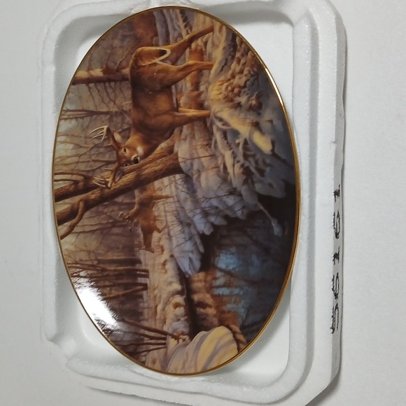 Winter's Calm Collecter Plate 1st Issue Bradford Exchange - Picture 4 of 7